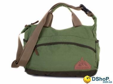 Мужская спортивная сумка через плечо ONEPOLAR (ВАНПОЛАР) W5266-green