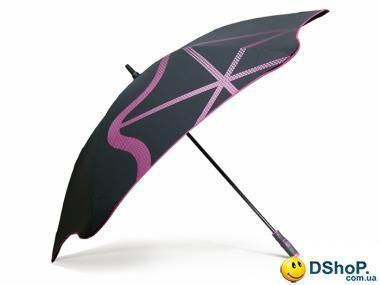 Противоштормовой зонт-трость мужской механический с большим куполом BLUNT (БЛАНТ) Bl-golf1-pink