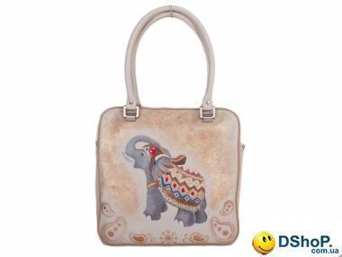 Женская дизайнерская кожаная сумка с ручной росписью GALA GURIANOFF (ГАЛА ГУРЬЯНОВ) GG1237