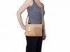 Женская сумка через плечо из качественного кожезаменителя RONAERDO (РОНАЭРДО) BAL0346-apricot