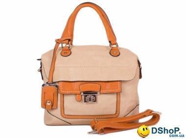 Женская сумка из качественного кожезаменителя RONAERDO (РОНАЭРДО) BAL6638-orange