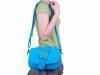 Женская сумка через плечо из качественного кожезаменителя RONAERDO (РОНАЭРДО) BAL1108-blue
