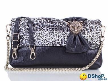 Женская кожаная сумка-клатч через плечо ETERNO (ЭТЕРНО) ET9146-grey