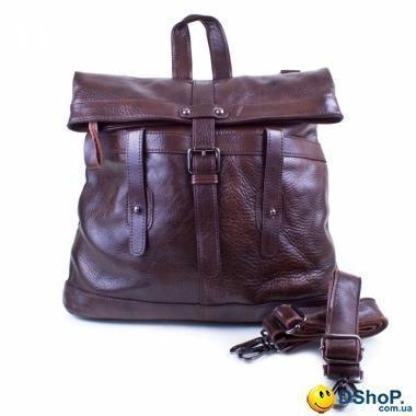 Женская кожаная сумка-рюкзак (трансформер) ETERNO (ЭТЭРНО) ET0073-brown