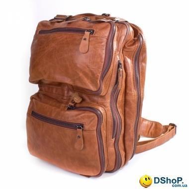 Мужская кожаная сумка-рюкзак (трансформер) ETERNO (ЭТЭРНО) ET432-beige