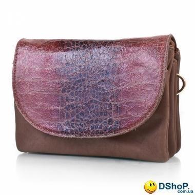 Женская сумка-клатч через плечо из качественного кожезаменителя RONAERDO (РОНАЭРДО) BAL3006-B-khaki
