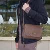 Женская сумка через плечо из качественного кожезаменителя RONAERDO (РОНАЭРДО) BAL3010-A-khaki