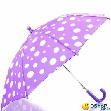Зонт-трость облегченный детский полуавтомат DOPPLER (ДОППЛЕР), коллекция DERBY (ДЭРБИ) DOP72780D-violet