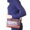 Женская сумка через плечо из качественного кожезаменителя RONAERDO (РОНАЭРДО) BAL3004-D-brown