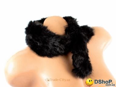 Горжетка (шарф) из меха кролика 70*7 см ETERNO (ЭТЕРНО) ES3033-black