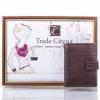 Мужской кожаный бумажник с отделением для паспорта VERITY (ВЕРИТИ) MISS173039-brown