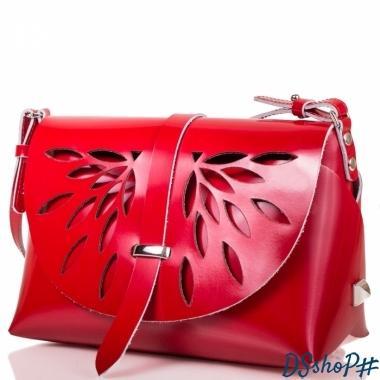Женская дизайнерская кожаная сумка  GALA GURIANOFF (ГАЛА ГУРЬЯНОВ) GG1252-red