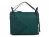 Кожаная женская сумка LILOCA (ЛИЛОКА) LC10294-green