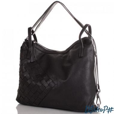 Кожаная женская сумка LILOCA (ЛИЛОКА) LC10294-black