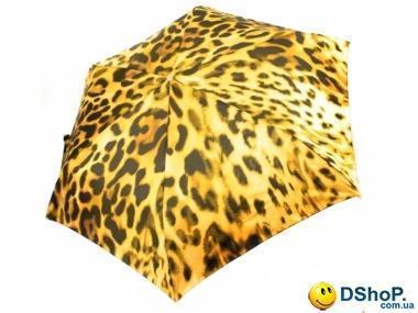 Зонт женский облегченный компактный HAPPY RAIN (ХЕППИ РЭЙН) U63955-yellow-leopard