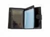 Мужское кожаное портмоне с бумажником для водителяи с обложкой для паспорта WANLIMA (ВАНЛИМА) W72042410167-black