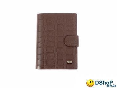 Мужское кожаное портмоне с бумажником для водителяи с обложкой для паспорта WANLIMA (ВАНЛИМА) W72042410167-coffee