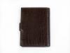 Кожаное мужское портмоне с бумажником для водителя и обложкой для паспорта WANLIMA (ВАНЛИМА) W62043790167-coffee
