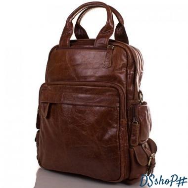 Мужская кожаная сумка-рюкзак ETERNO (ЭТЭРНО) ET2185-1