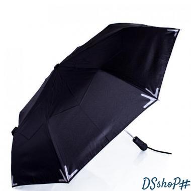 Зонт мужской полуавтомат с фонариком и светоотражающими вставками FARE (ФАРЕ), серия 