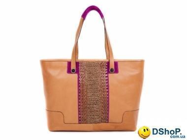 Кожаная женская сумка LILOCA (ЛИЛОКА) LC10160-beige