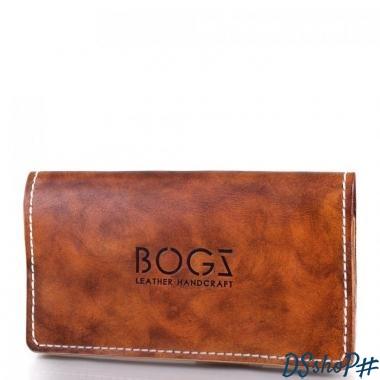 Мужской кожаный бумажник ручной работы BOGZ (БОГЗ) BZ-1-A123