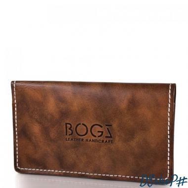 Мужской кожаный бумажник ручной работы BOGZ (БОГЗ) BZ-1-A124