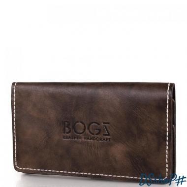 Мужской кожаный бумажник ручной работы BOGZ (БОГЗ) BZ-1-A125