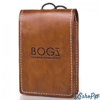 Мужской кожаный бумажник ручной работы BOGZ (БОГЗ) BZ-2-A133