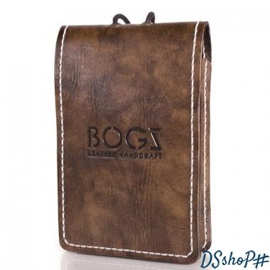 Мужской кожаный бумажник ручной работы BOGZ (БОГЗ) BZ-2-A135