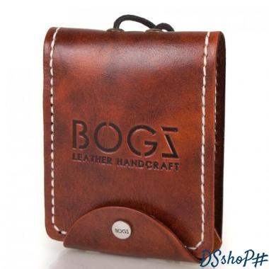 Мужское кожаное портмоне ручной работы  BOGZ (БОГЗ) BZ-3-A114-plus