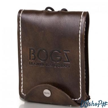 Мужское кожаное портмоне ручной работы  BOGZ (БОГЗ) BZ-3-A115-plus