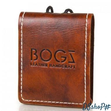 Мужское кожаное портмоне ручной работы  BOGZ (БОГЗ) BZ-4-A114