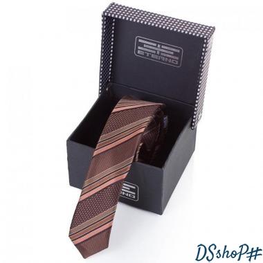 Мужской узкий шелковый галстук ETERNO (ЭТЕРНО) EG654