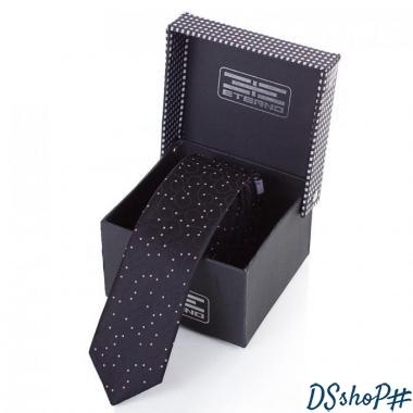 Мужской узкий шелковый галстук ETERNO (ЭТЕРНО) EG660