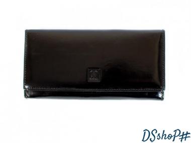 Кожаный женский кошелек WANLIMA (ВАНЛИМА) W500432702-black