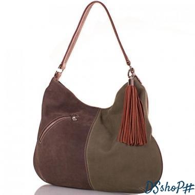 Женская дизайнерская замшевая сумка GALA GURIANOFF (ГАЛА ГУРЬЯНОВ) GG1266-4