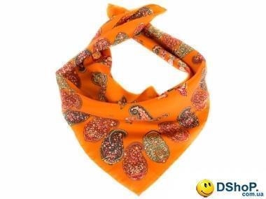 Лучший корпоративный подарок к праздникам шелковый платок шейный женский CODELLO (КОДЕЛЛО) C270097-orange