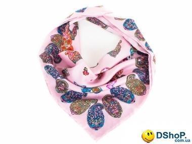 Лучший корпоративный подарок к праздникам шелковый платок шейный женский CODELLO (КОДЕЛЛО) C270097-pink