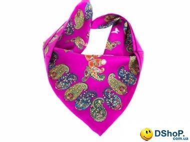Лучший корпоративный подарок к праздникам шелковый платок шейный женский CODELLO (КОДЕЛЛО) C270097-violet