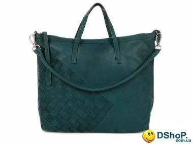 Кожаная женская сумка LILOCA (ЛИЛОКА) LC10293-green