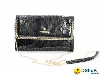 Женская сумка-клатч из кожезаменителя RONAERDO (РОНАЭРДО) BAL5657-1-black
