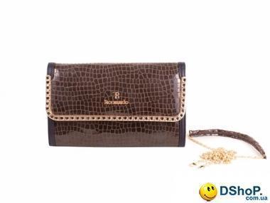 Женская сумка-клатч из кожезаменителя RONAERDO (РОНАЭРДО) BAL5657-1-brown