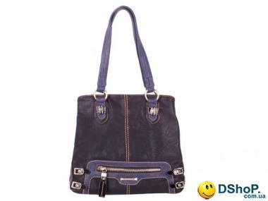 Женская сумка из качественного кожезаменителя RONAERDO (РОНАЭРДО) BAL0205-balck-blue