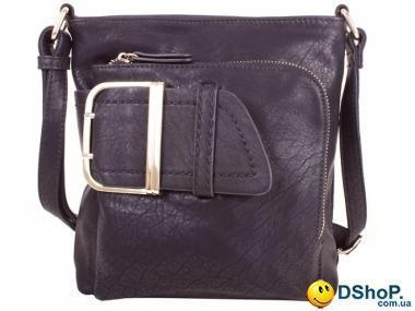 Женская сумка через плечо из качественного кожезаменителя RONAERDO (РОНАЭРДО) BAL21050-black