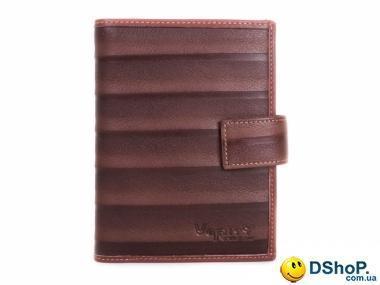 Мужской кожаный кошелек с обложкой для паспорта VERITY (ВЕРИТИ) MISS17371-brown