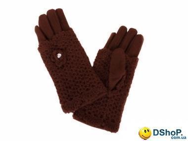 Перчатки женские шерстяные  ETERNO (ЭТЕРНО) E2540-brown