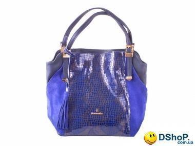 Женская сумка из качественного кожезаменителя RONAERDO (РОНАЭРДО) BAL5637-blue
