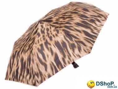 Зонт женский полуавтомат RAINY DAYS (РЕЙНИ ДЕЙС) U72255-beige-leopard