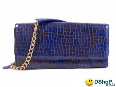 Женская сумка-клатч через плечо из качественного кожезаменителя RONAERDO (РОНАЭРДО) BAL5654-1-blue